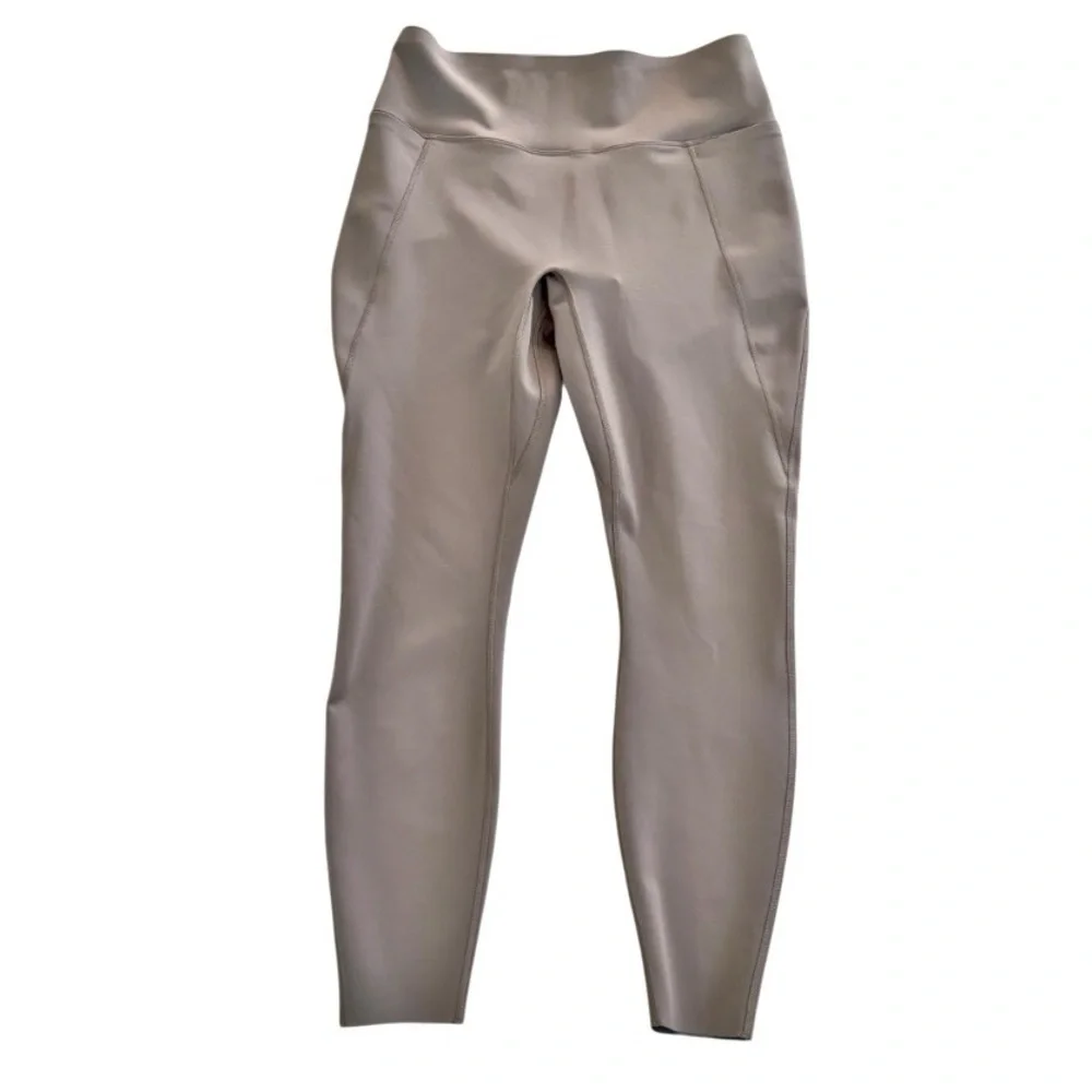 NIKE UNIVERSA Medium Support 7/8 Length High Rise Leggings Mink Brown Size M NEW - Picture 4 of 8